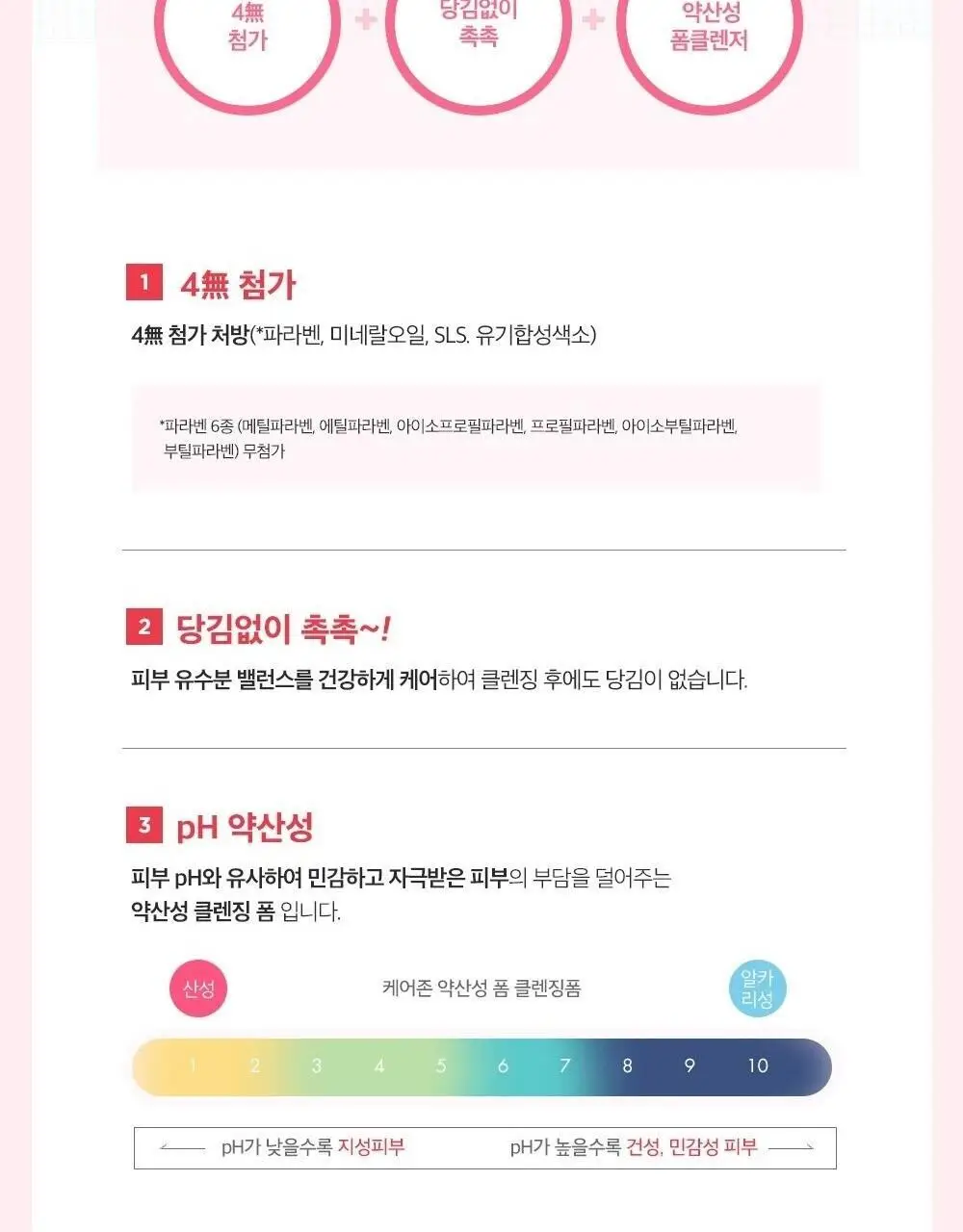 [대용량] 케어존 약산성 폼 330ml 상세페이지 4